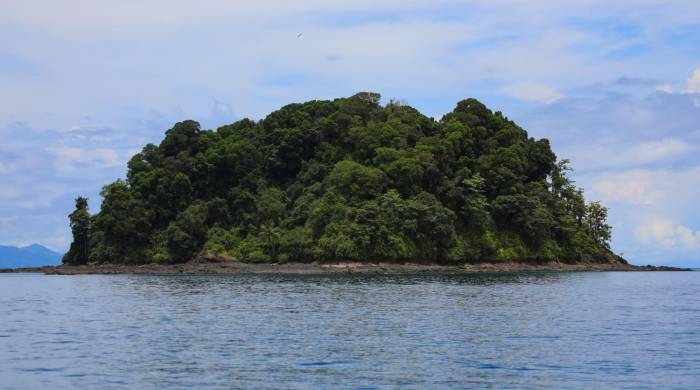 Una de las islas del Parque Nacional Coiba.