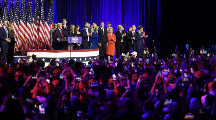 ‘Voy a ser el 47º presidente’, dijo Trump antes sus seguidores en West Palm Beach.