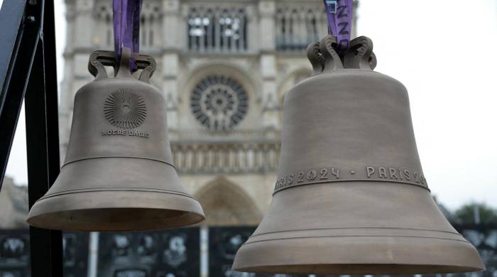 Campanas nuevas que tendrá la Catedral de Notre Dame.