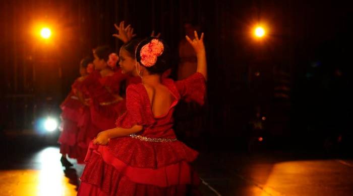 El flamenco es un baile que puede ser aprendido por grandes y chicos.