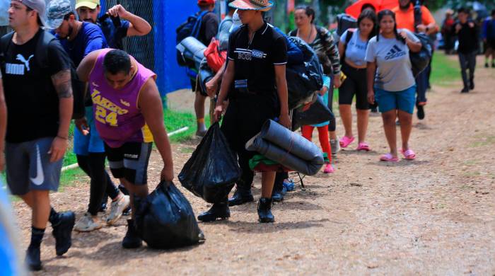 En el campamento de Lajas Blancas se ofrece atención a los migrantes.