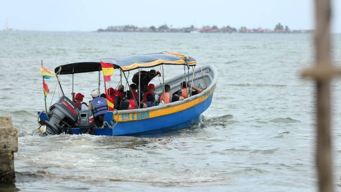 Migrantes con destino a Colombia.