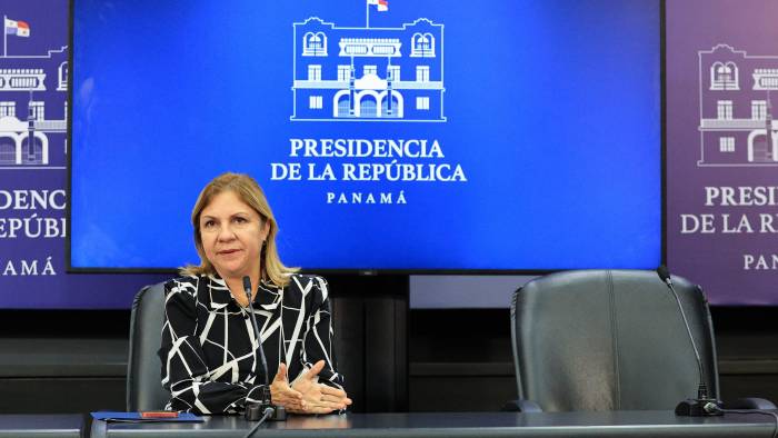 Dinoska Montalvo, ministra de Gobierno.