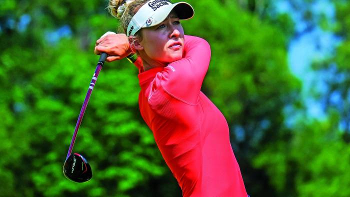 Nelly Korda en Estados Unidos en la ronda final del Maybank Championship 2023.