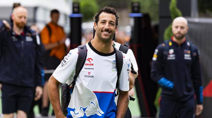 El piloto australiano Daniel Ricciardo, del equipo Visa Cash App RB.