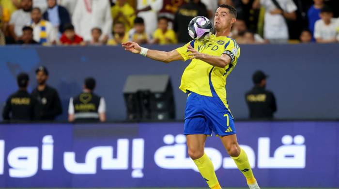 El portugués, Cristiano Ronaldo, durante un partido con el Al-Nassr.