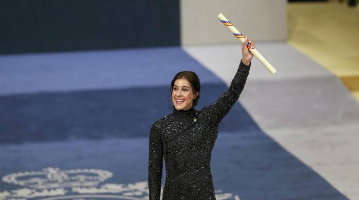 La jugadora de bádminton Carolina Marín recibió el Princesa de Asturias de los Deportes.