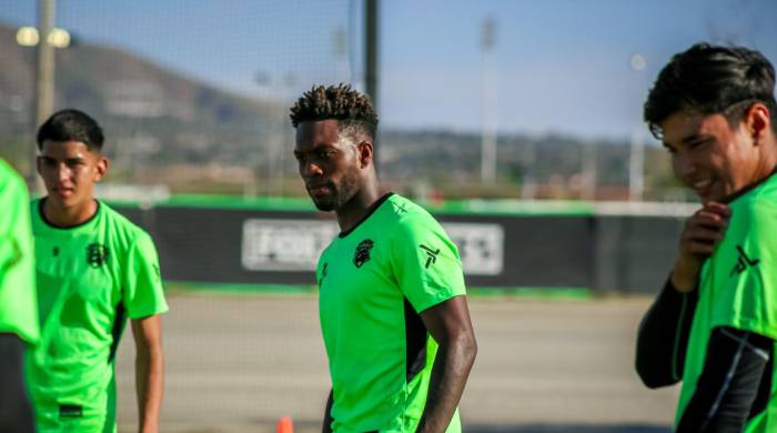 José Luis ‘Puma’ Rodríguez durante un entrenamiento con el FC Juárez.