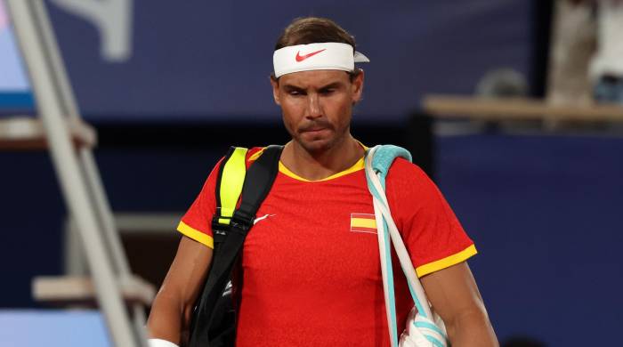 Rafael Nadal en el torneo de tenis de los Olímpicos de París.