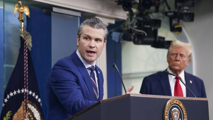 El secretario de Defensa de Estados Unidos, Pete Hegseth.