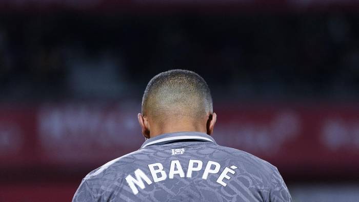 El delantero francés del Real Madrid Kylian Mbappé.