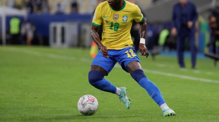 Fotografía de archivo de Vinicus Jr, el referente de la selección de Brasil que no pudo responder a las expectativas en la Copa América de Estados Unidos.