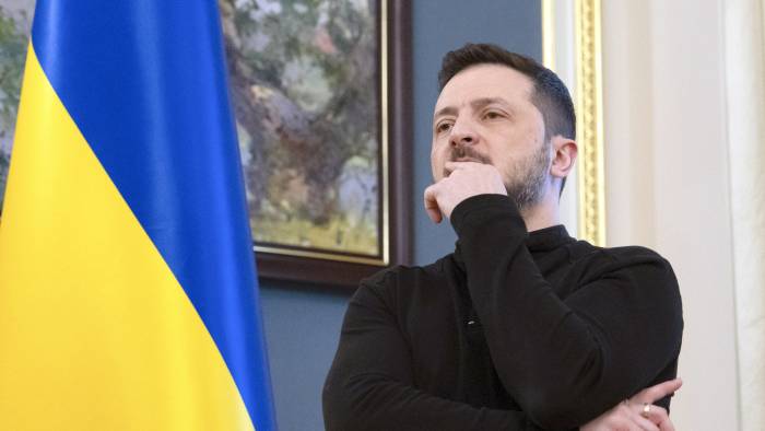 El presidente de Ucrania Volodymyr Zelensky.