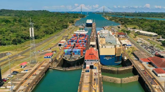 Imagen del Canal de Panamá, por el que atraviesa más del 6% del comercio mundial.
