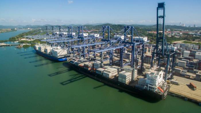 Puerto de Balboa, ubicado en la entrada pacífica del Canal de Panamá.