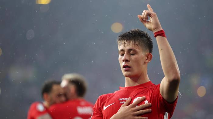 Arda Güler celebrando su gol ante Georgia en la Eurocopa 2024.