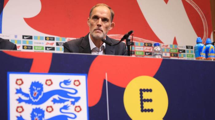 Thomas Tuchel durante su presentación como nuevo director técnico de Inglaterra.