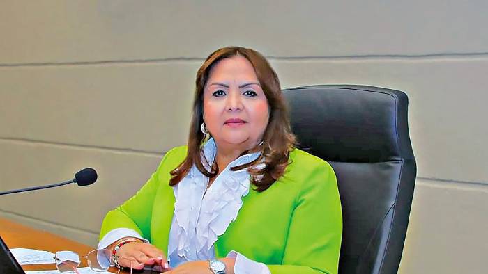 Dana Castañeda, presidenta de la Asamblea Nacional.