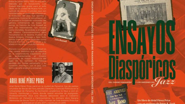 Portada del libro ‘Ensayos Diaspóricos, del Caribe panameño y los orígenes del jazz’