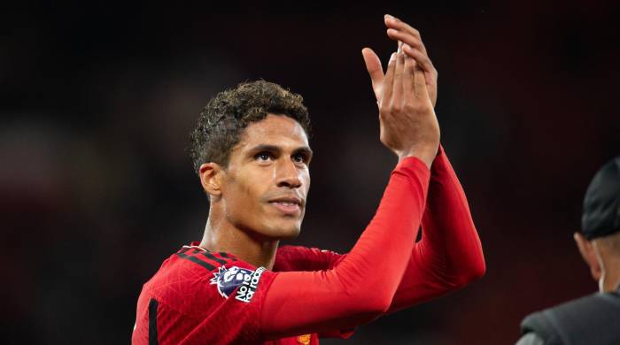 El exjugador Raphael Varane mientras vestía los colores del Manchester United.