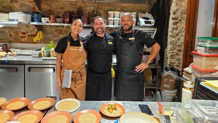 Chefs Andrea Pinzón, Luis Mendizábal y José Aparicio.