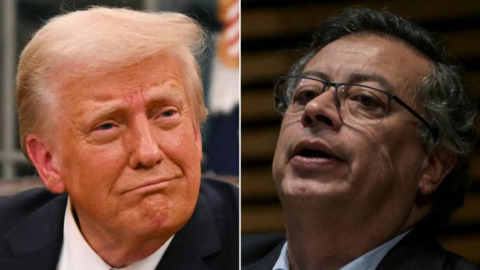 Donald Trump y Gustavo Petro.