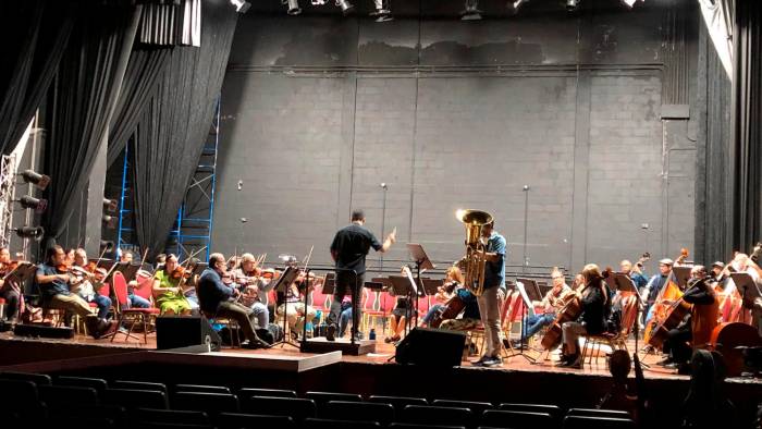 Los ensayos generales durante estos días en el Teatro Balboa.