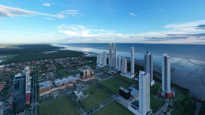 Vista panorámica del área de Costa del Este, en ciudad de Panamá.