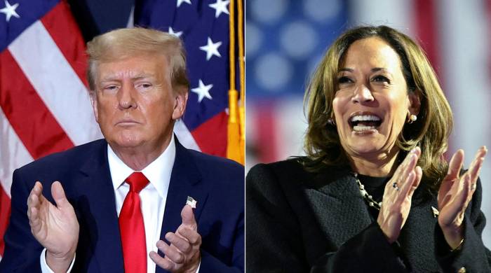 Donald Trump y Kamala Harris.