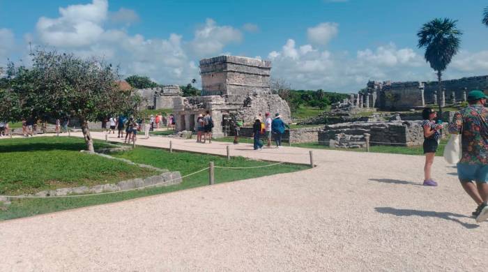 La Zona Arqueológica de Tulum.