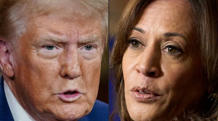 Los candidatos presidenciales Donald Trump y Kamala Harris.