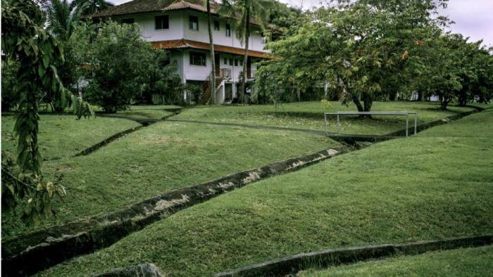 Drenaje en Howard, Panamá.