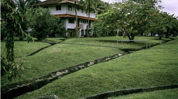 Drenaje en Howard, Panamá.