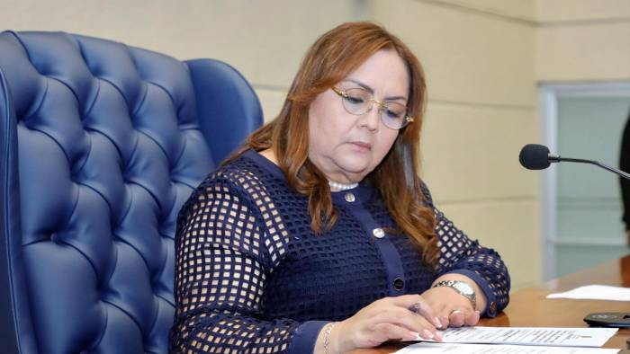 Dana Castañeda, presidenta de la Asamblea Nacional.