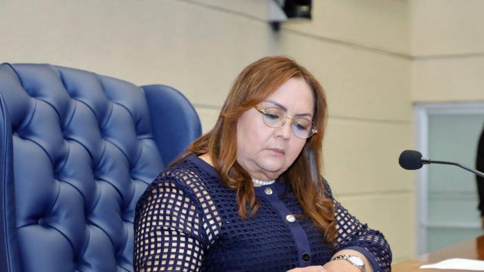 Dana Castañeda, presidenta de la Asamblea Nacional.