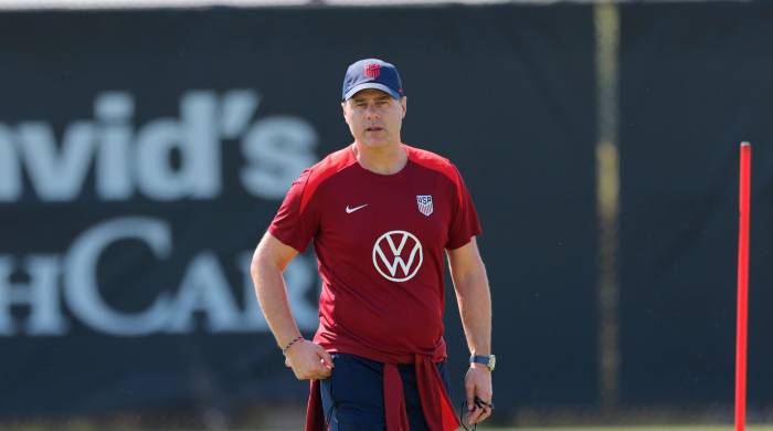 El técnico de la selección de Estados Unidos, Mauricio Pochettino.