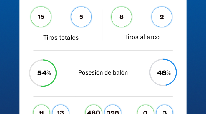 Estadísticas del Manchester City frente al Fluminense.