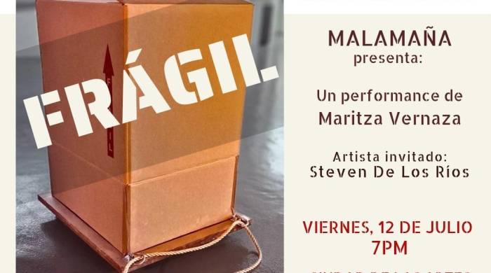 ‘Frágil’ se desarrolla en el marco del ‘Artes Visuales Fest’, un evento dirigido a artistas, grupo de artistas, colectivo y público en general.