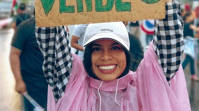 La estudiante de quinto año de la carrera en Banca y Finanzas de la Universidad Autónoma de Chiriquí.