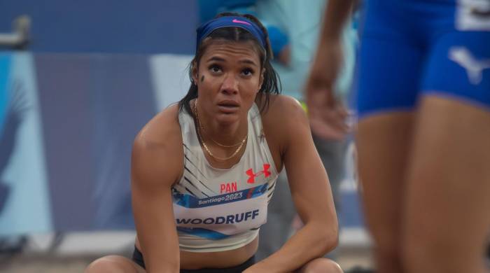 La atleta panameña, Gianna Woodruff.