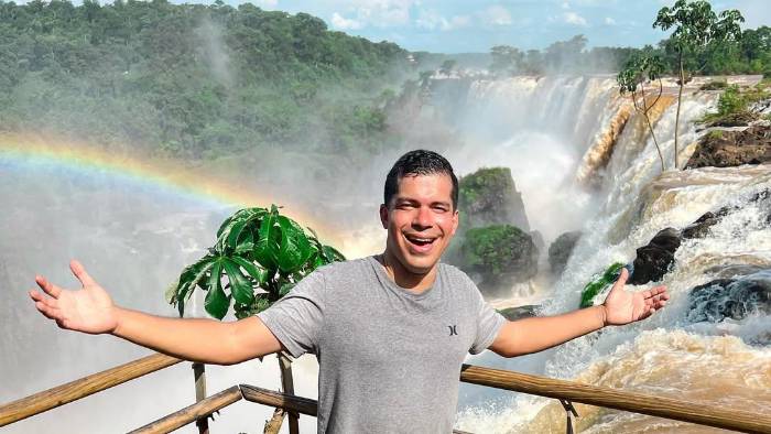 Las cataratas del Iguazú, en la provincia de Misiones, Argentina.