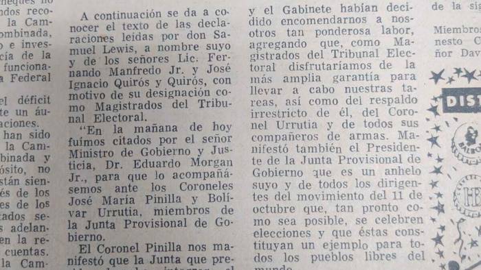 El movimiento militar que marcó la segunda mitad del siglo XX en Panamá