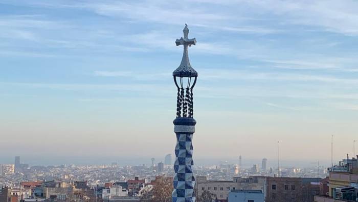 Vista de Barcelona desde el parque Güell.