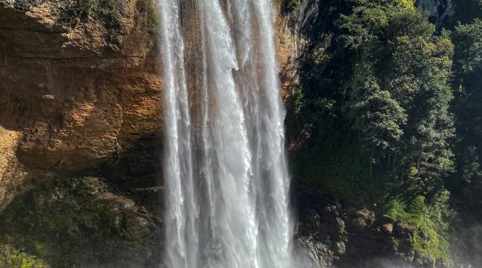 La cascada Kiki en Cerro Banco, comarca Ngäbe-Buglé.