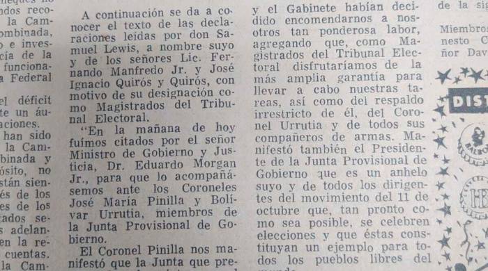 El movimiento militar que marcó la segunda mitad del siglo XX en Panamá