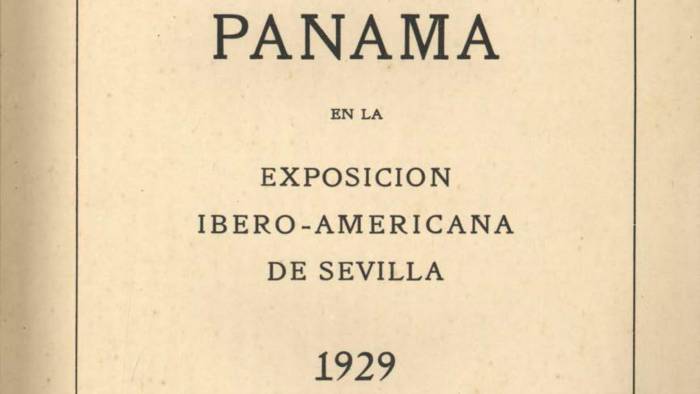 Folleto informativo de Panamá en la Exposición de Sevilla en 1929.