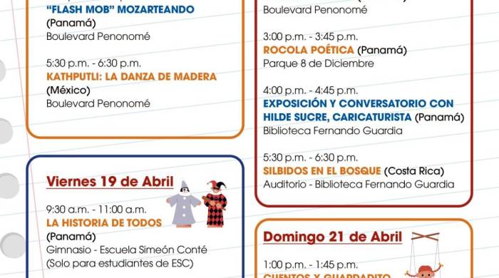 Programa de todo el evento.