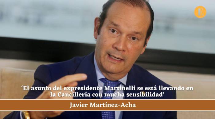 Javier Martínez-Acha: ‘El asunto del expresidente Martinelli se está llevando en la Cancillería con mucha sensibilidad’