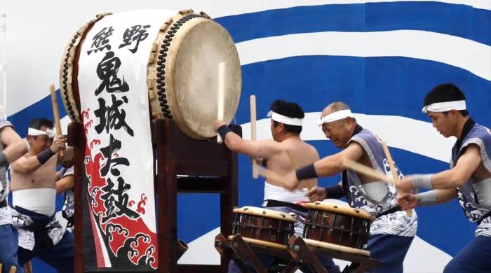 El ‘taiko’ es un estilo musical japonés basado en los tambores practicado desde el Japón antiguo.