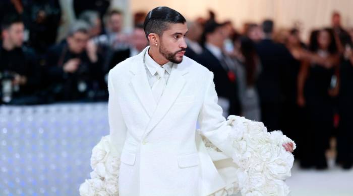 Bad Bunny a su llegada a la Met Gala de 2023.